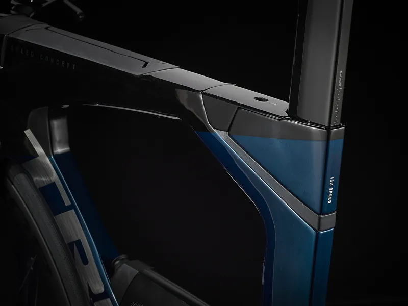TREK Speed Concept SLR 7 AXS Carbon Road Bike in Mulsanne Blue and Trek Black-4